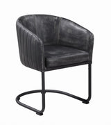 detail view of Aviano Base Gunmetal Circular Dining Room Set dining room furniture
