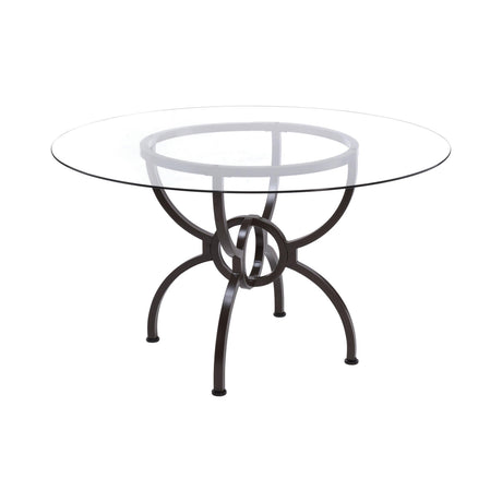 detail of matte black table legs