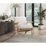 Chandler Beige Accent Chair full view