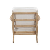 Close-up of beige upholstery on Chandler Accent Chair