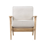 Side view of Chandler Beige Accent Chair
