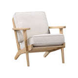 Chandler Beige Accent Chair front angle