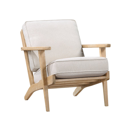 Chandler Beige Accent Chair front angle
