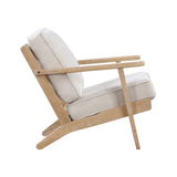 Back angle of Chandler Beige Accent Chair