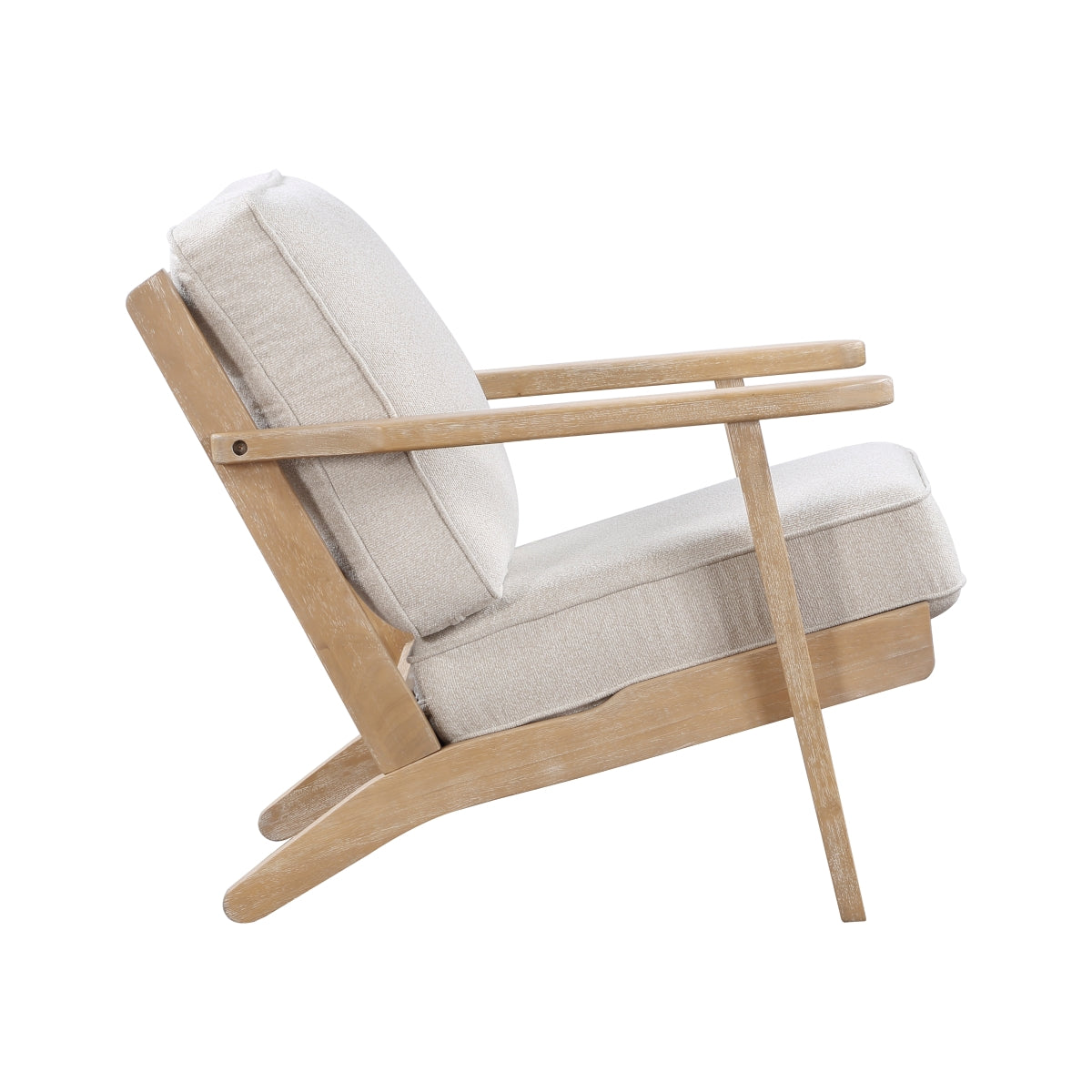 Back angle of Chandler Beige Accent Chair