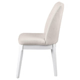 Seat cushion and foam padding on Carissa dining chair