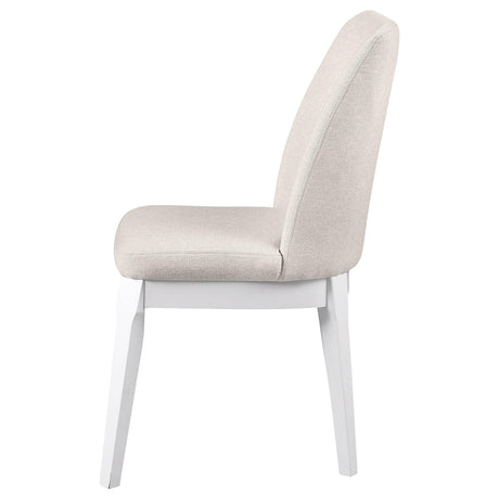 Seat cushion and foam padding on Carissa dining chair