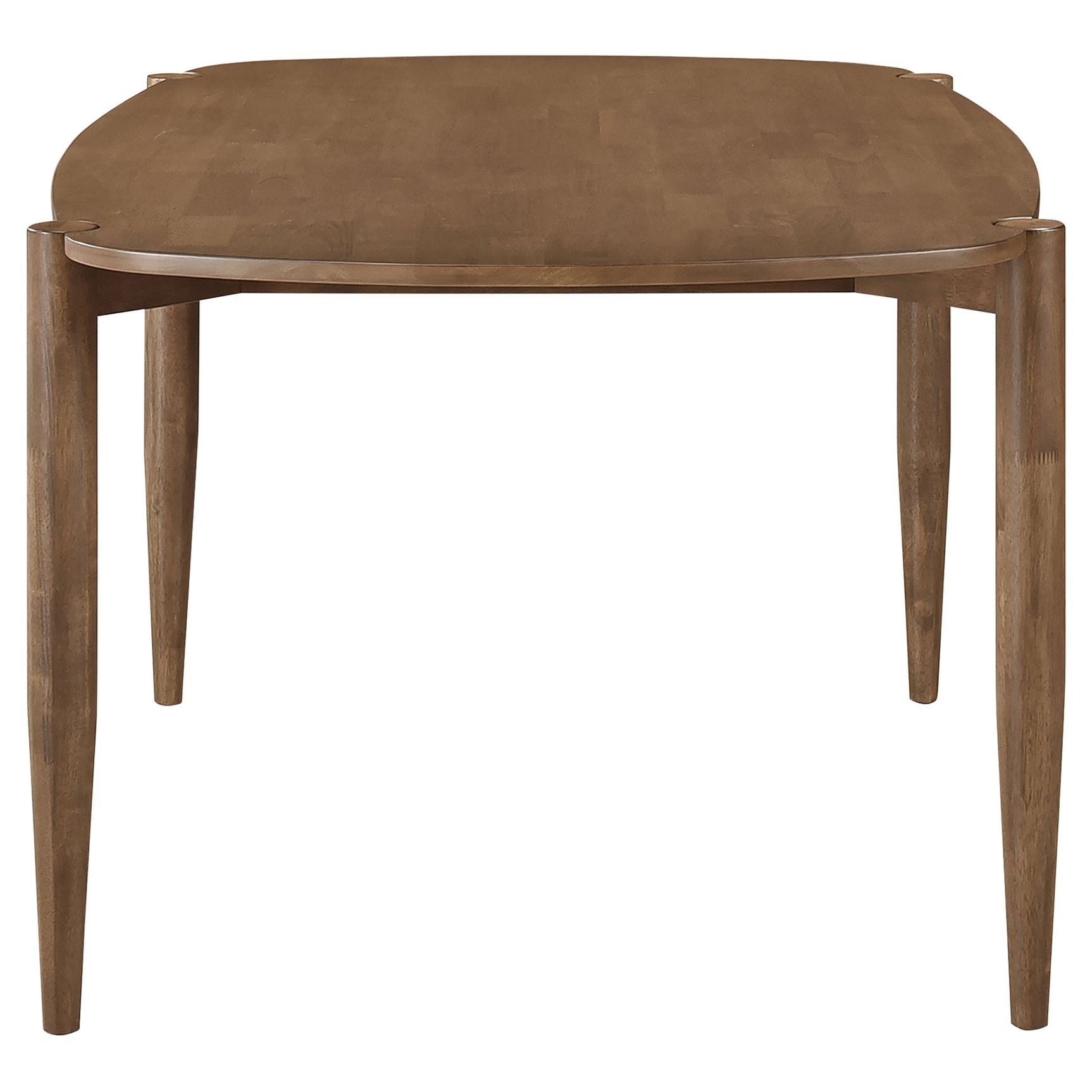 Close-up of chair design included in dining set