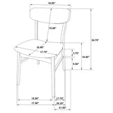 Dortch Walnut Oval Solid Wood Dining Room Set with chairs