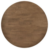 Dinah Walnut round solid wood dining room set room view