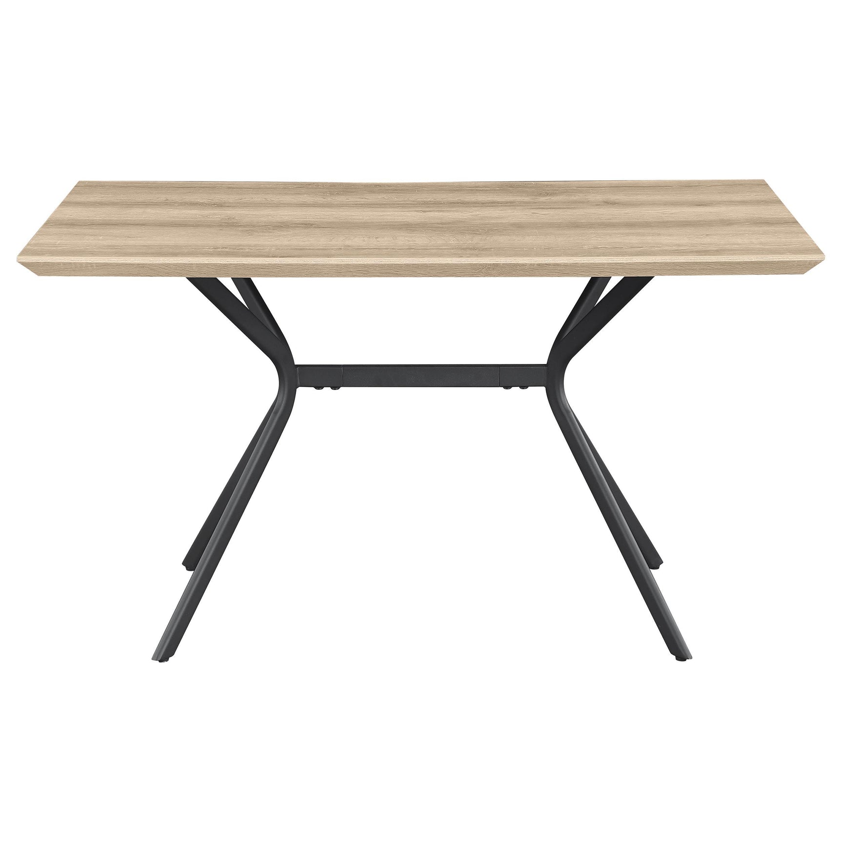 Edgecreek dining table melamine wood grain tabletop detail