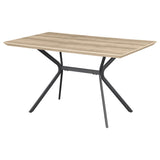 Edgecreek dining table side profile showing legs