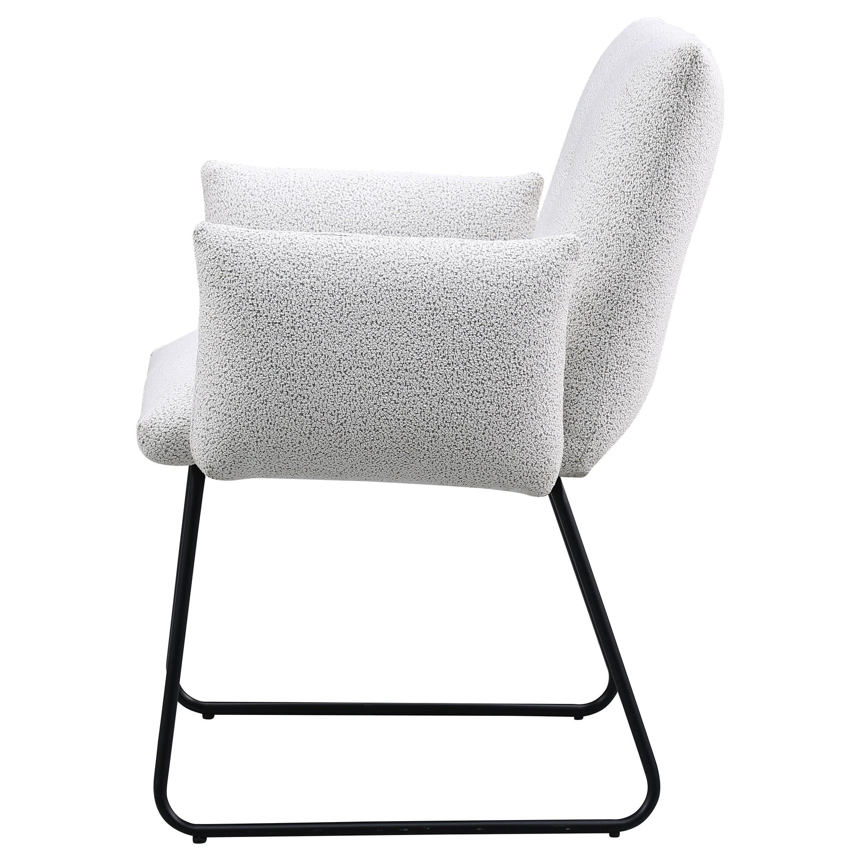 Ackland light grey upholstered dining side chair set of 2 seat angle