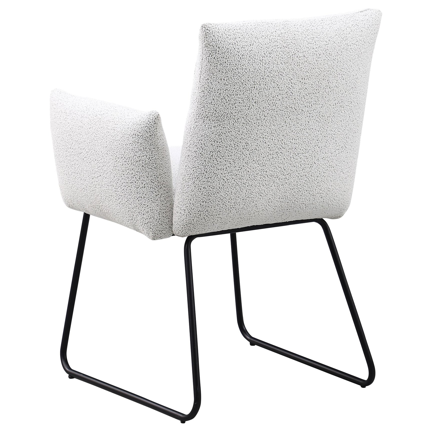 Ackland light grey upholstered dining side chair set of 2 seat angle