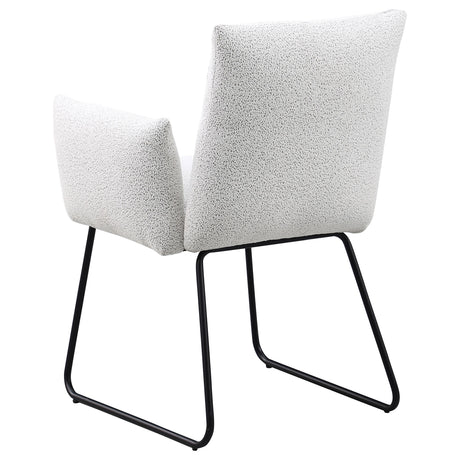 Ackland light grey upholstered dining side chair set of 2 seat angle