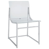 Detail view of chair construction in Keeling Dining Set