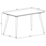 Another main angle of Dennison Grey dining furniture