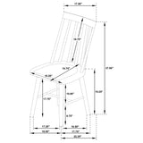 Detailed view of chair leg design