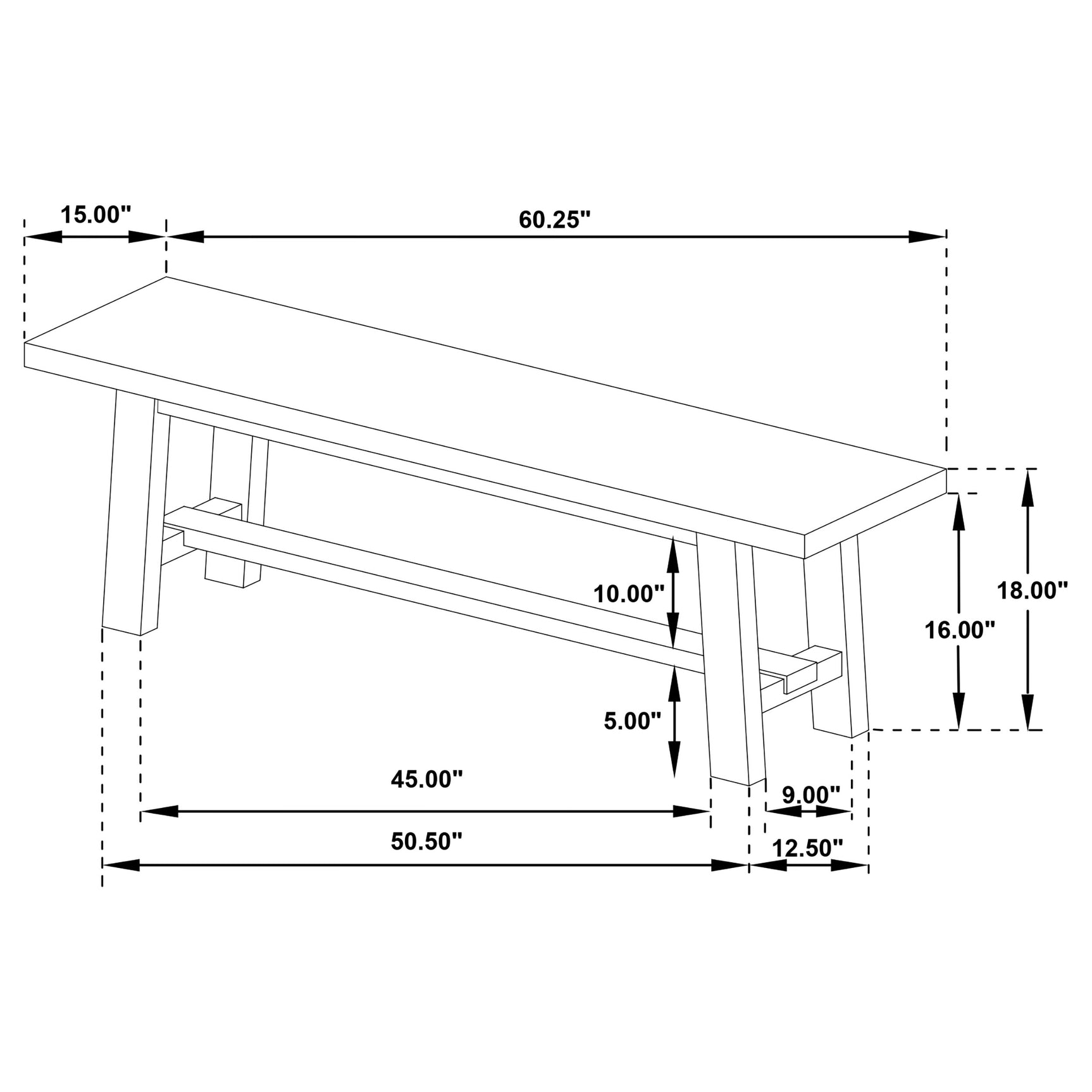 Full setup with table in contracted position