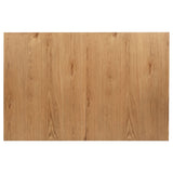 Top view showing wood grain and finish on table surface