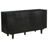 Detail view of Middleton Natural Brown Black Extension Leaf Dining Room Set dining room furniture