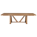 Middleton table corner detail with square edge