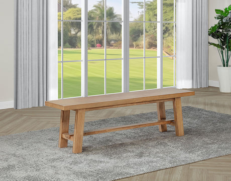 Middleton dining bench leg detail close-up