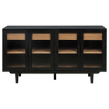 Middleton sideboard top drawers open with felt lining