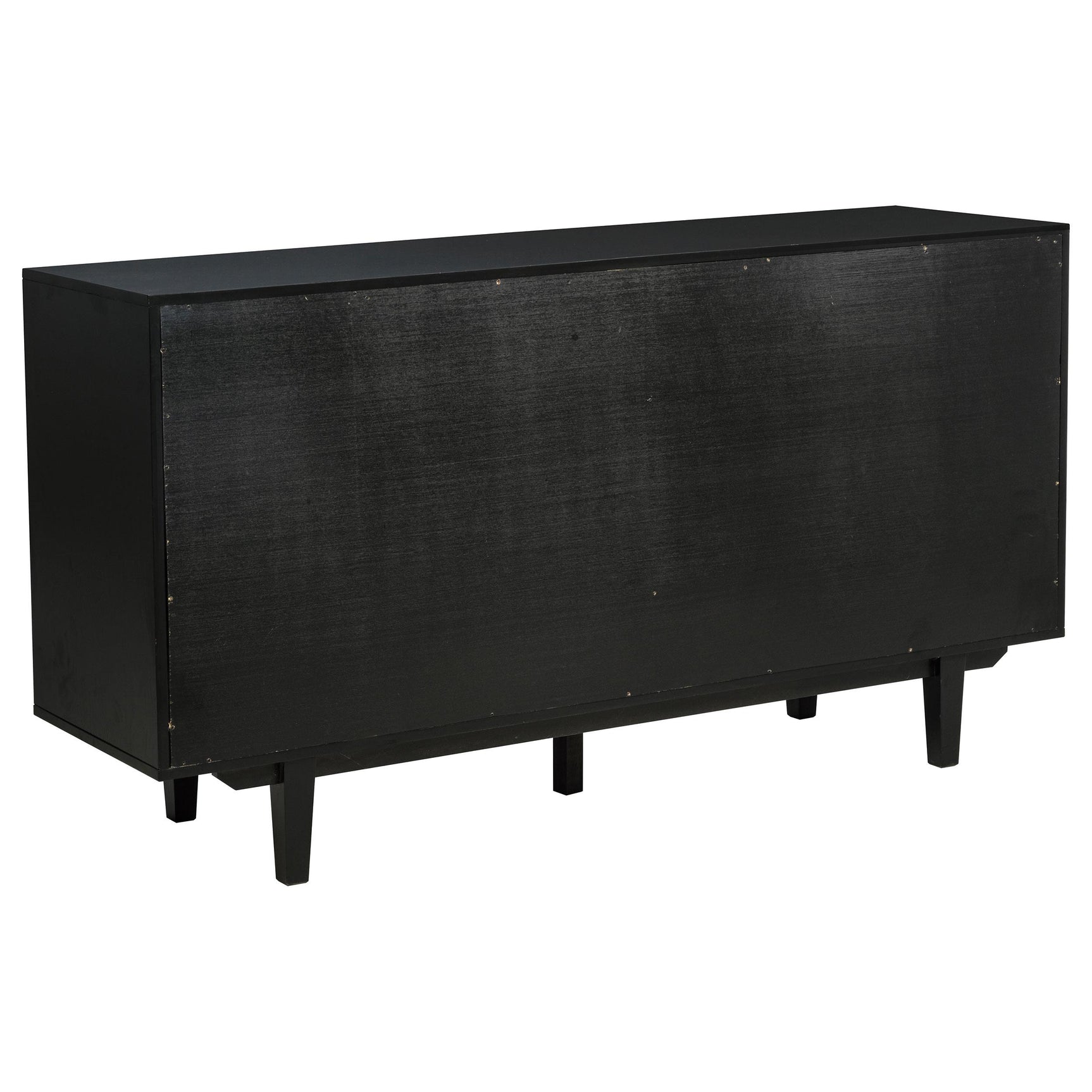 Middleton black 4-door sideboard server front view