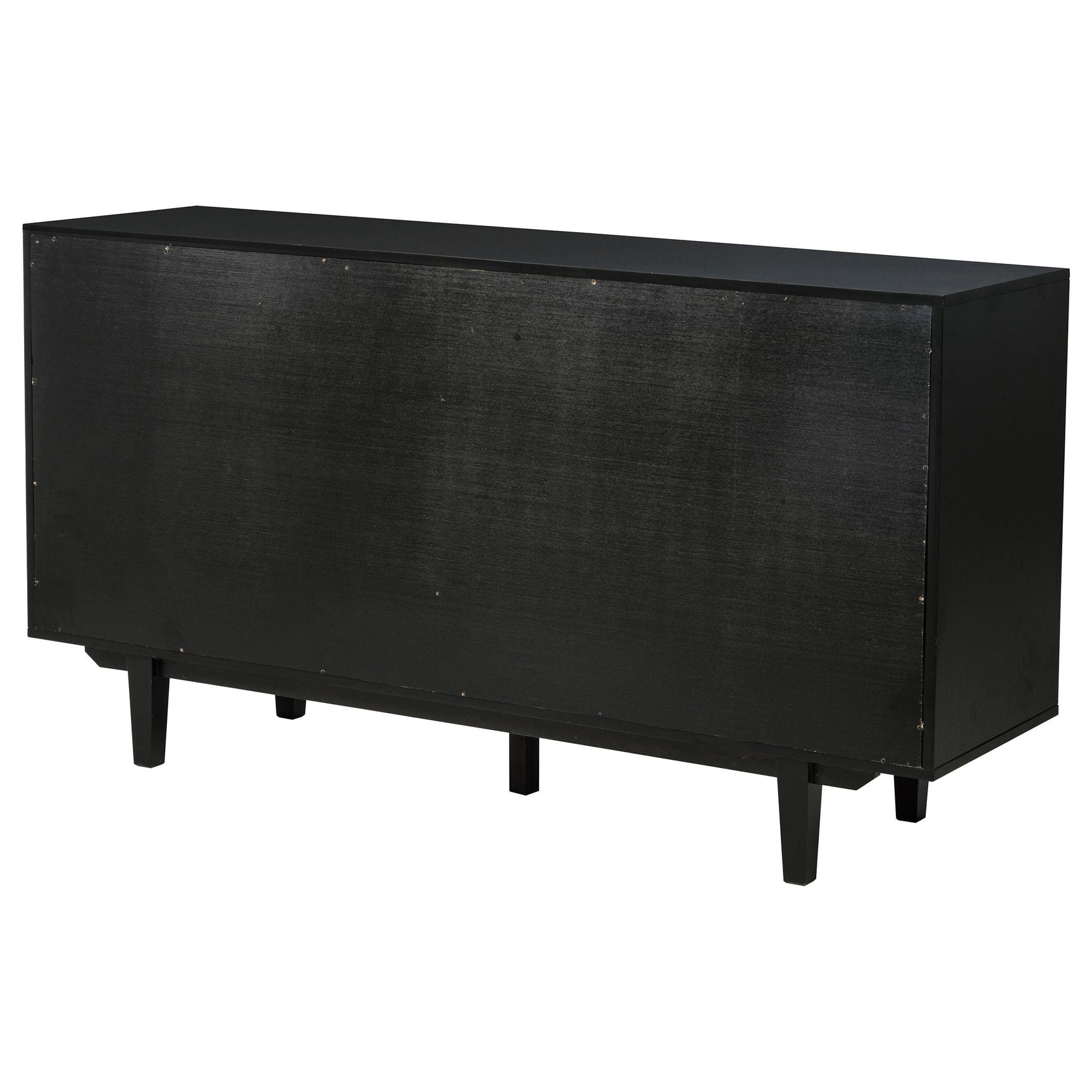 Middleton black 4-door sideboard server front view