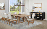 Middleton black 4-door sideboard server front view