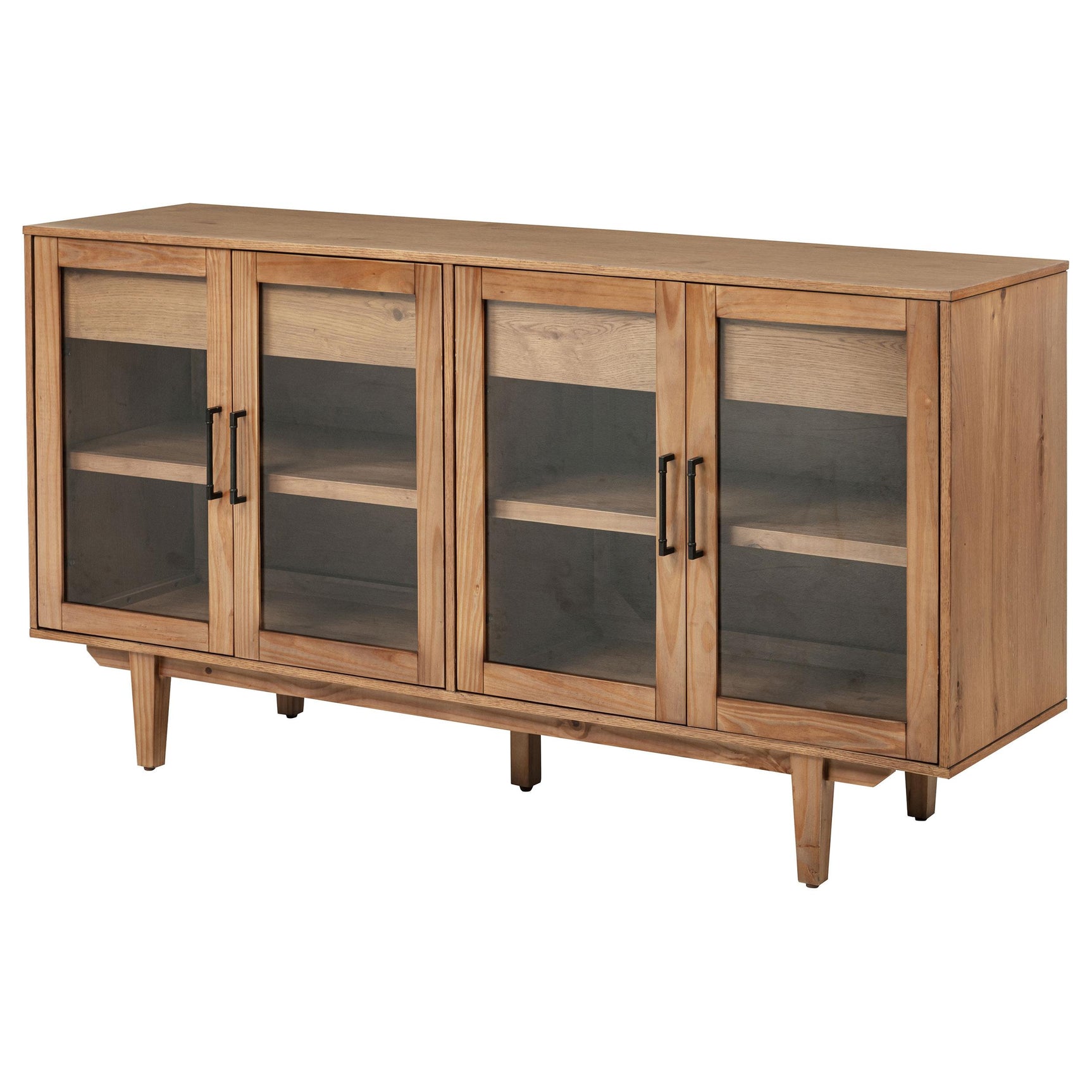 Back view of the Middleton sideboard showing solid wood construction
