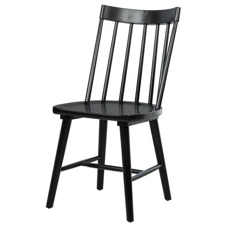 Detail of Middleton chair contoured scooping seat