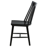 Middleton chair black finish and plastic glide on leg