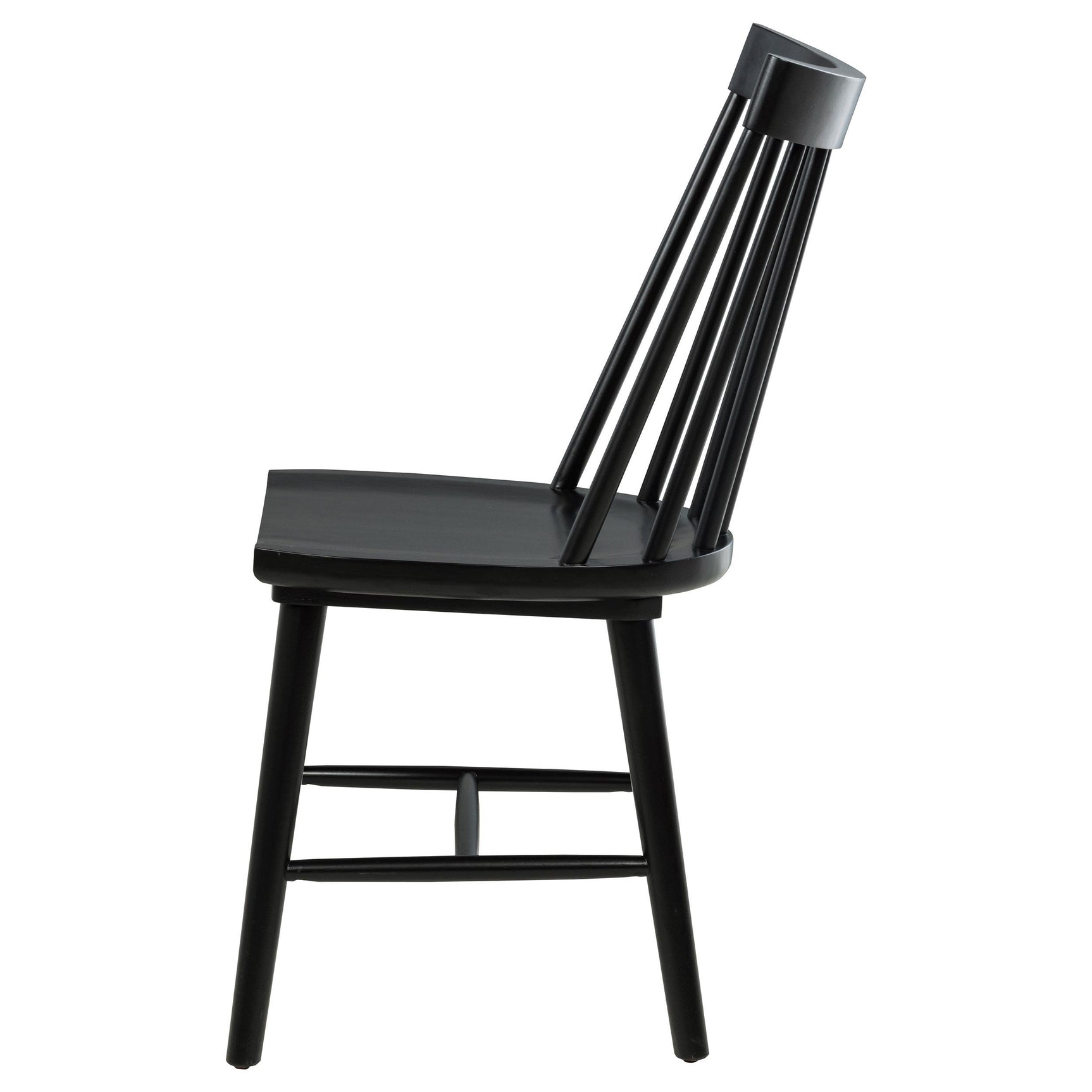 Middleton chair black finish and plastic glide on leg