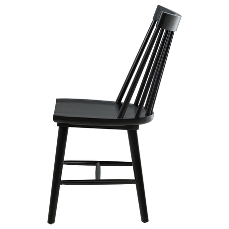 Middleton chair black finish and plastic glide on leg