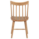 Contoured scooping seat of Middleton dining chair