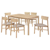 detail view of Parkridge Natural 59-inch Wood Dining Room Set dining room furniture