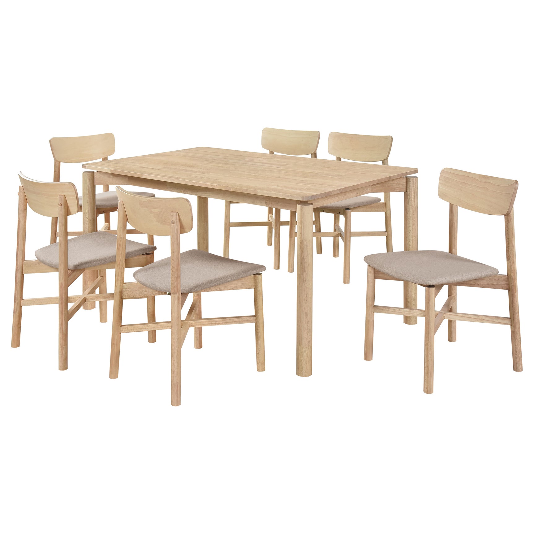 detail view of Parkridge Natural 59-inch Wood Dining Room Set dining room furniture