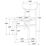 main view of Parkridge Natural 59-inch Wood Dining Room Set dining room furniture