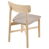Dining room setting with Parkridge white washed chairs
