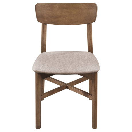 detail shot of chair back design