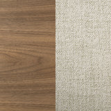 front view of side chair from the Crestmore Walnut set