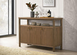 Biltmore sideboard open doors showing compartments