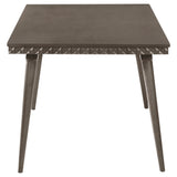 Top view of Onslow Dark Gray rectangular dining table
