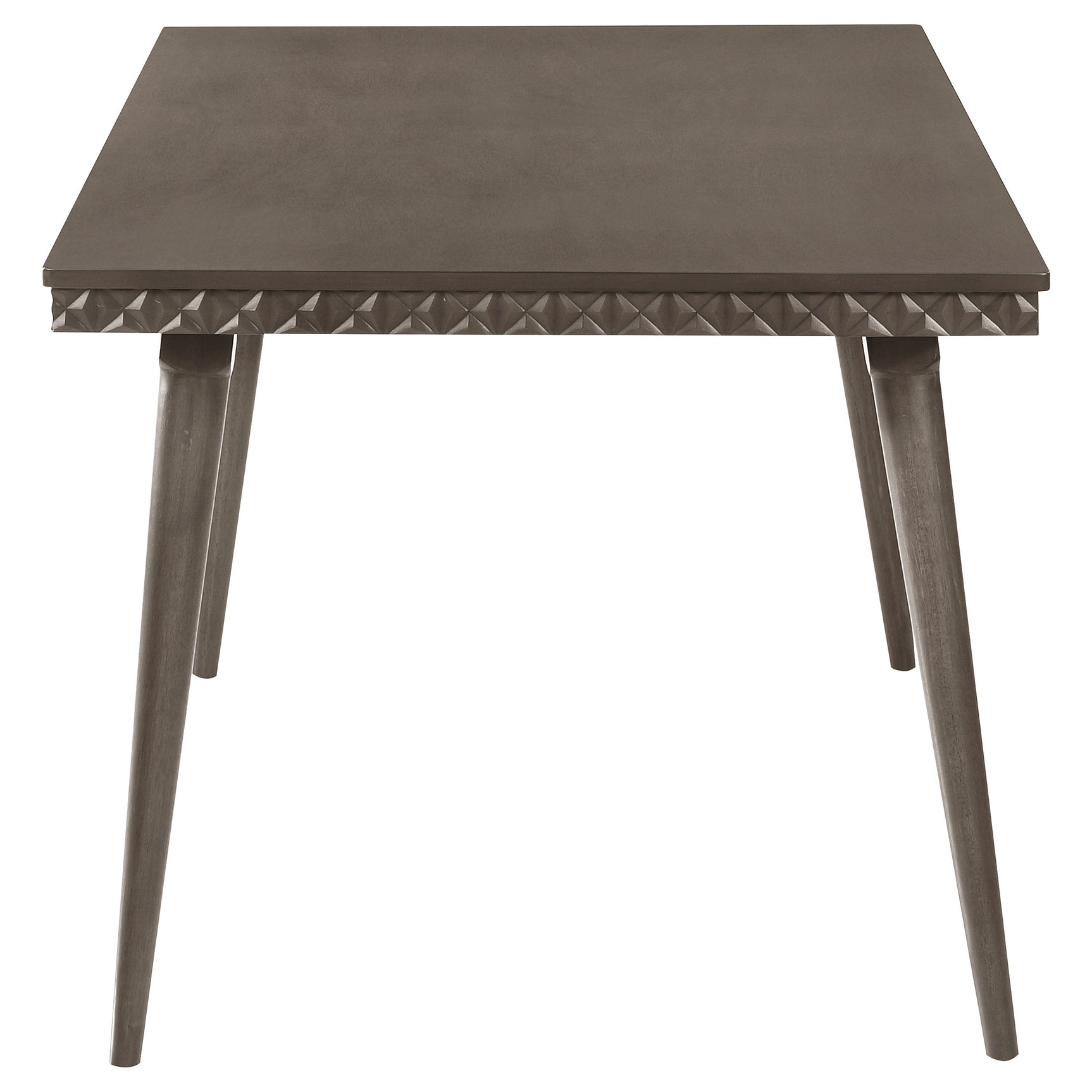 Top view of Onslow Dark Gray rectangular dining table