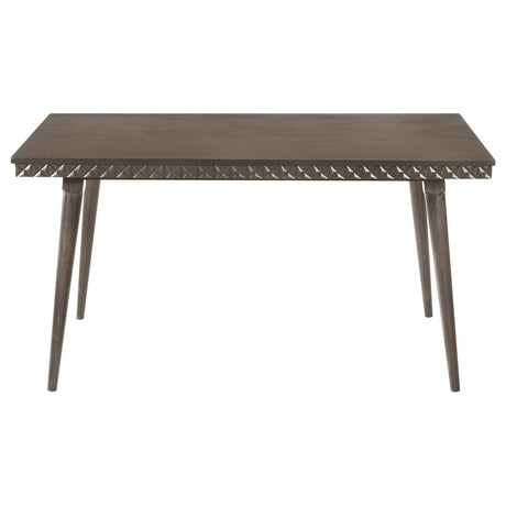 Onslow dining table tabletop edge detail