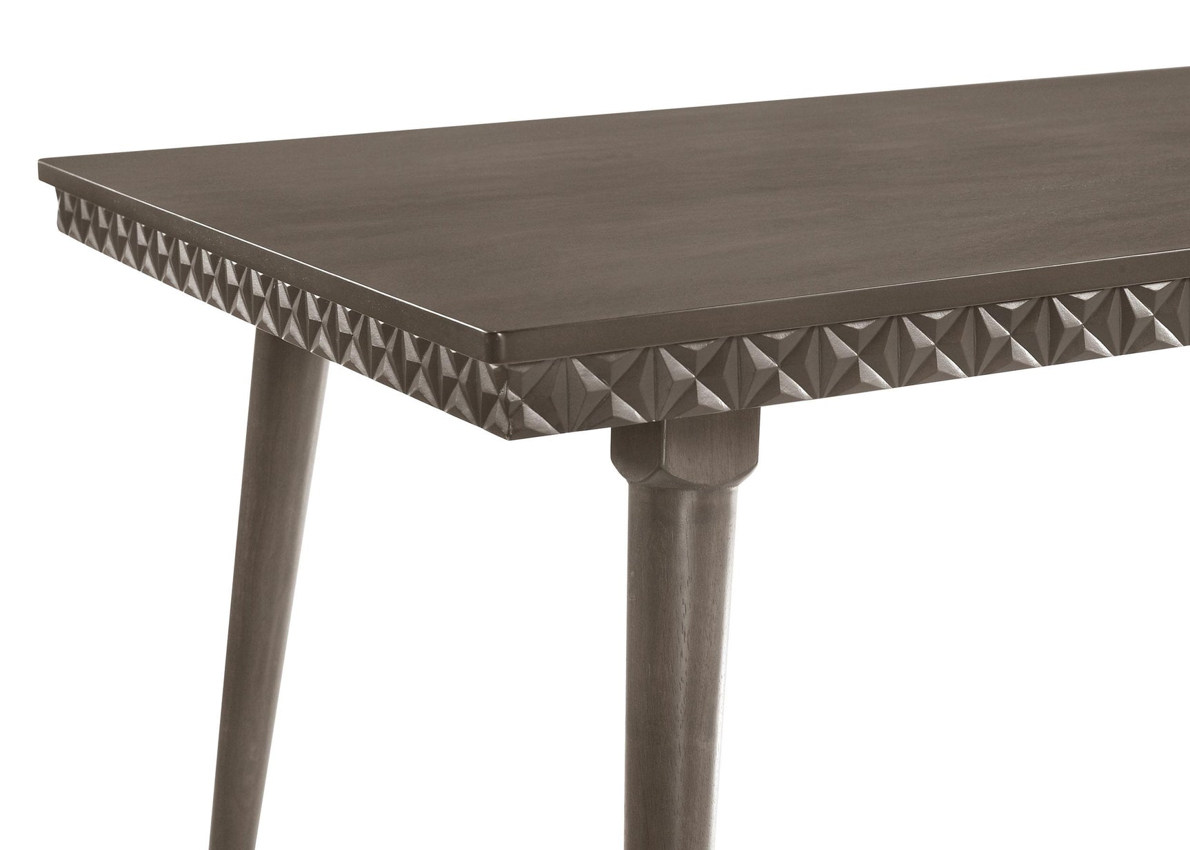 Onslow dark brown dining table full length