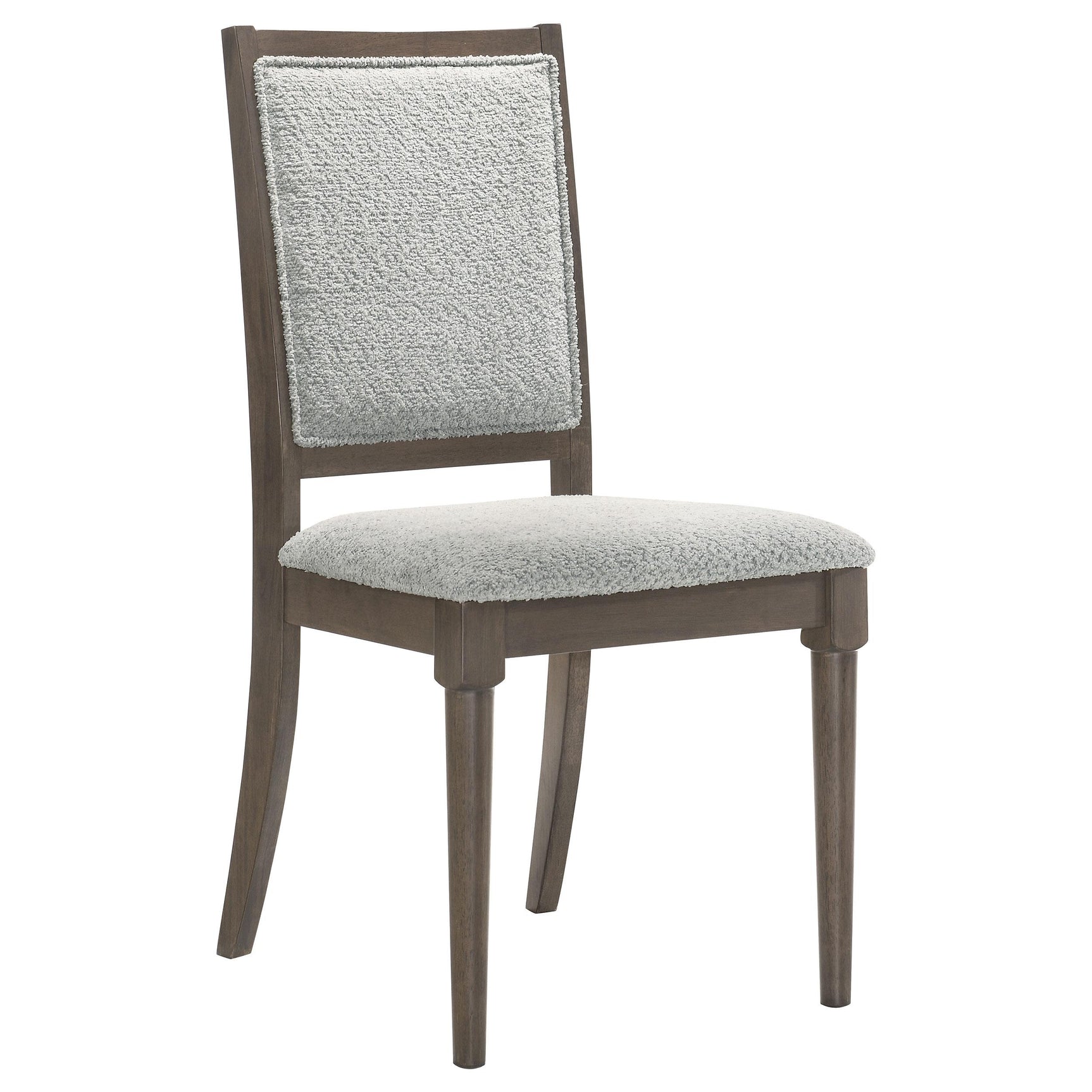 Onslow Upholstered Dining Side Chair dark brown back view