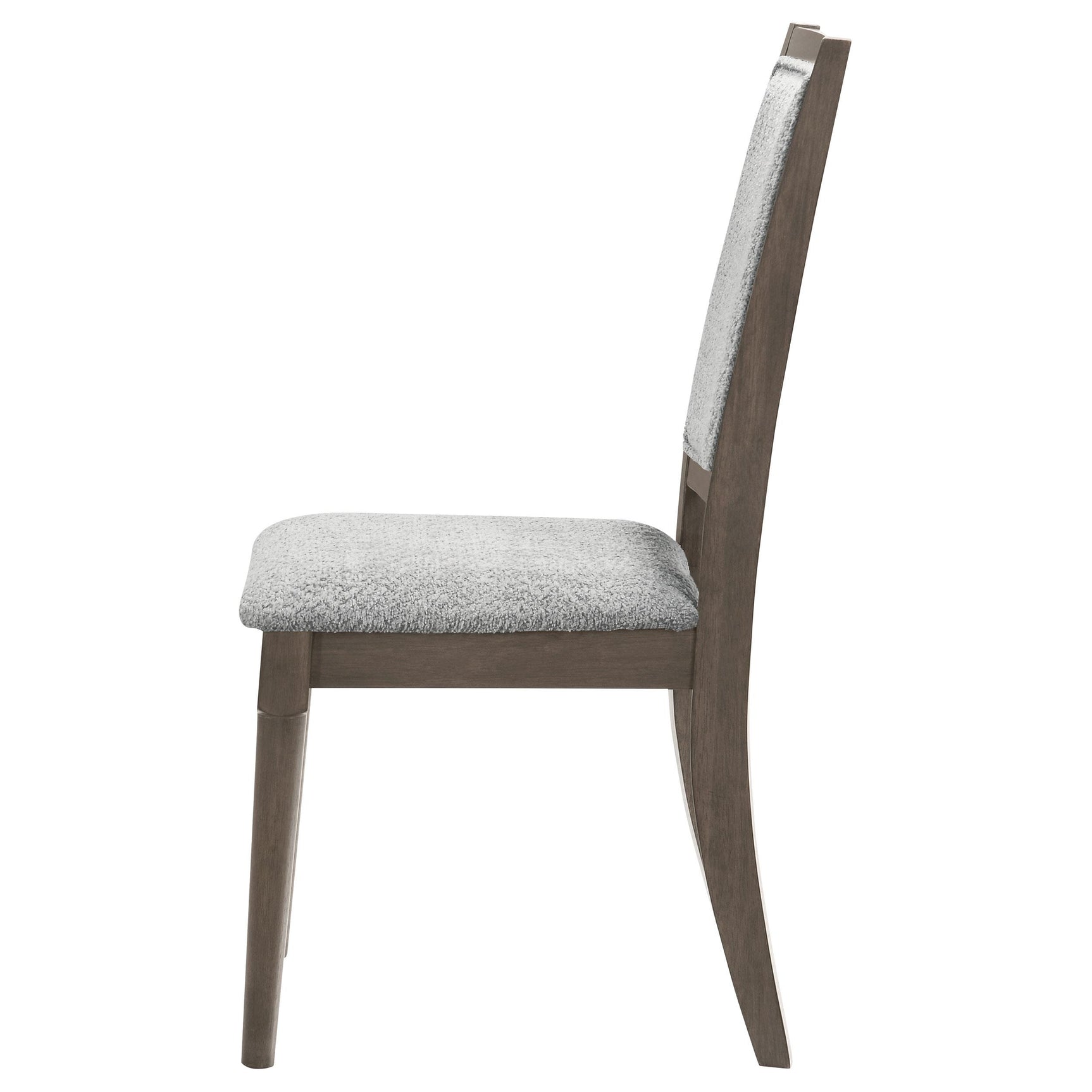 Onslow Upholstered Dining Side Chair dark brown fabric texture